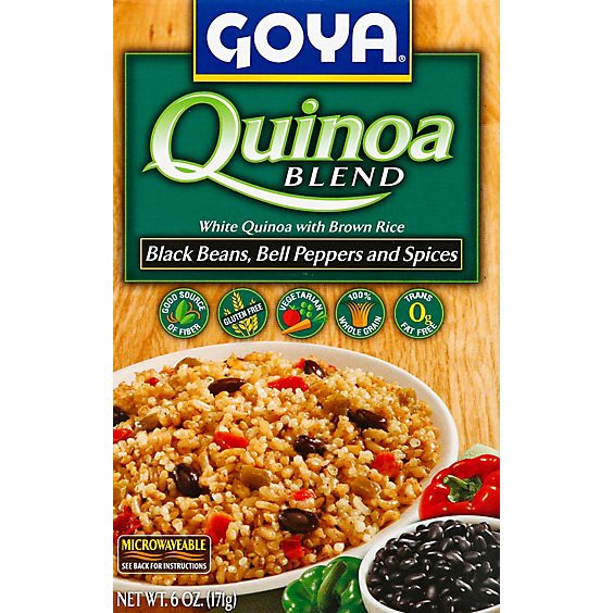 slide 1 of 4, Goya Blend Quinoa Black Beans Bell Peppers And Spices Box - 6 Oz, 6 oz
