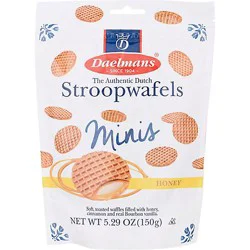 Daelmans Stroopwafels Waffles Mini Honey - 5.29 Oz