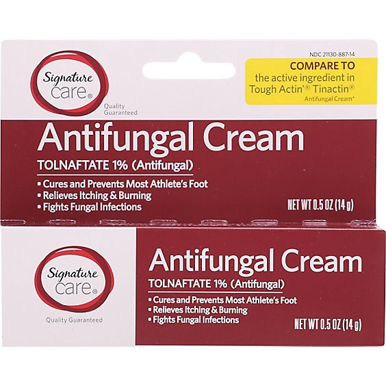 slide 1 of 1, Signature Select/care Antifungal Cream Tolnaftate 1% - 0.5 Oz, 0.5 oz