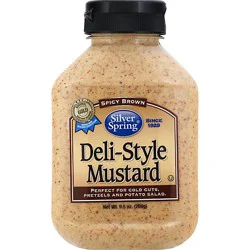 Silver Spring Mustard Deli Style Spicy Brown - 9.5 Oz