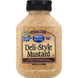 Silver Spring Mustard Deli Style Spicy Brown - 9.5 Oz