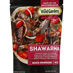 Wild Garden Marinade Quick Shawarma Mild - 6 Oz
