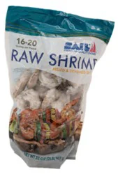 Shrimp Peeled & Deveined Tail On 16-20 Count - 2 Lb