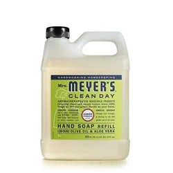 Mrs. Meyers Clean Day Liquid Hand Soap Refill Lemon Verbena Scent 33 Ounce Bottle