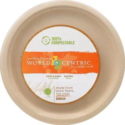 World Centric Bowls Plates 10 Inch Wrapper - 20 Count