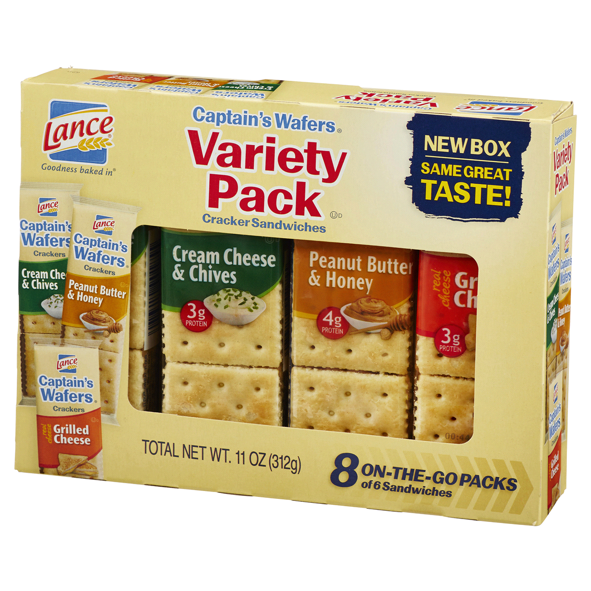 slide 2 of 5, Lance Captains Wafers Variety Pack Crackers, 11 oz