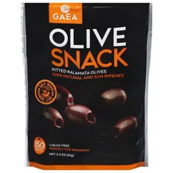 Gaea Olives Kalamata Pitted Snack - 2.3 Oz