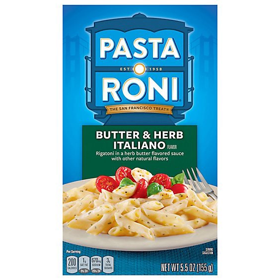 slide 1 of 1, Pasta Roni Pasta Rigattoni Butter & Herb Italiano Box - 5.5 Oz, 5.5 oz