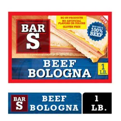 Bar-S Beef Bologna Sliced Deli-Style Lunch Meat 14 Count - 1 Lb