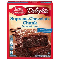 Betty Crocker Brownie Mix Premium Chocolate Chunk With Hersheys - 18 Oz