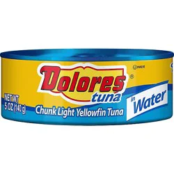 Dolores Tuna Yellowfin Chunk Light In Water - 5 Oz