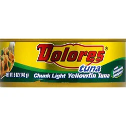 Dolores Tuna Yellowfin Chunk Light With Jalapeno Peppers - 5 Oz
