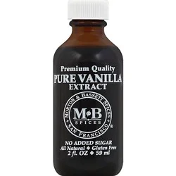 Morton & Basset Premium Quality Pure Vanilla Extract – 2 Oz.
