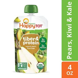 Happy Tot Organics Stage 4 Organic Pears Kiwi & Kale Pouch - 4 Oz