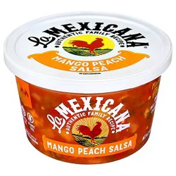 La Mex Peach Mango Salsa 16 Oz - 16 Oz