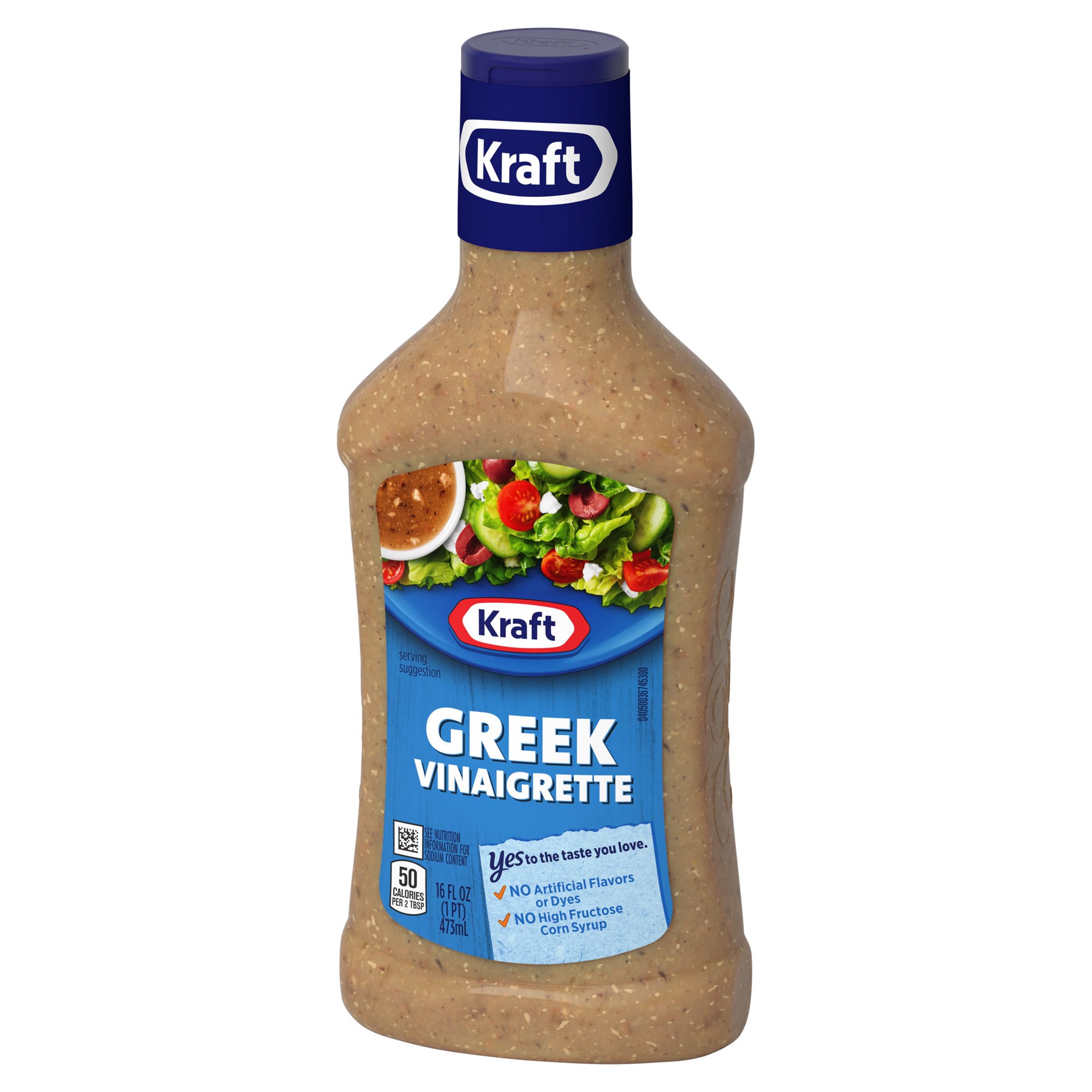 slide 6 of 8, Kraft Greek Vinaigrette Salad Dressing Bottle - 16 Fl. Oz., 16 fl oz