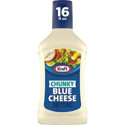 Kraft Chunky Blue Cheese Salad Dressing Bottle - 16 Fl. Oz.