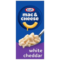 Kraft White Cheddar Mac & Cheese Macaroni And Cheese Dinner Pasta Shells - 7.3 Oz
