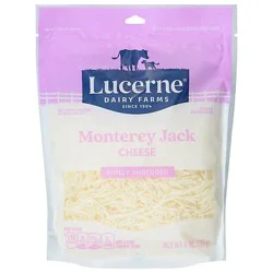 Lucerne Cheese Finely Shredded Monterey Jack - 8 Oz