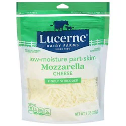 Lucerne Cheese Finely Shredded Low-Moisture Part-Skim Mozzarella - 8 Oz