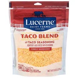 Lucerne Cheese Finely Shredded Mexican Style Taco Blend - 8 Oz