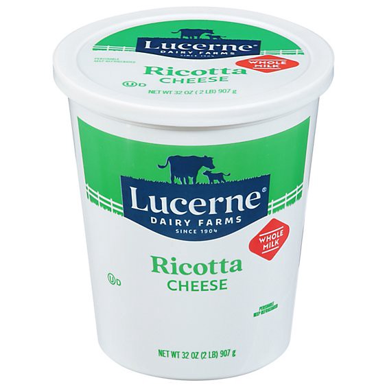 slide 1 of 1, Lucerne Cheese Ricotta Whole Milk - 32 Oz, 32 oz