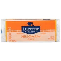 Lucerne Cheese Mild Cheddar - 8 Oz