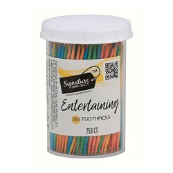 Signature Select Party Colors Toothpicks - 250 Count