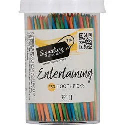 Signature Select Party Colors Toothpicks - 250 Count