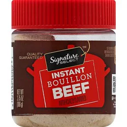 Signature Select Bouillon Instant Beef - 3.75 Oz