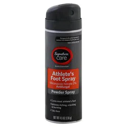 Signature Select/care Athletes Foot Spray Powder Miconazole Nitrate 2% Antifungal - 4.6 Oz