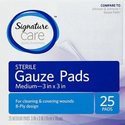 Signature Select/care Gauze Pads Sterile Medium - 25 Count