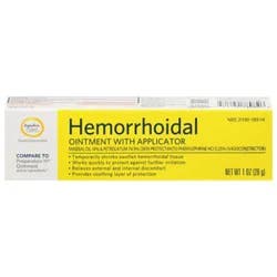 Signature Select/care Hemorrhoidal Ointment With Applicator - 1 Oz