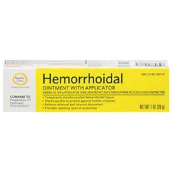 Signature Select/care Hemorrhoidal Ointment With Applicator - 1 Oz