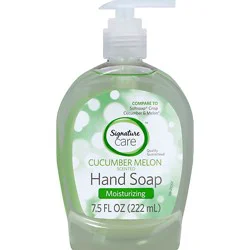 Signature Select/care Hand Soap Cucumber Melon Scented Moisturizing - 7.5 Fl. Oz.