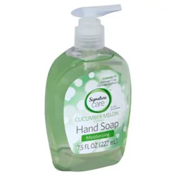 Signature Select/care Hand Soap Cucumber Melon Scented Moisturizing - 7.5 Fl. Oz.