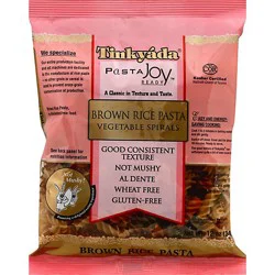 Tinkyada Pasta Joy Ready Brown Rice Pasta Vegetable Spirals Bag - 12 Oz