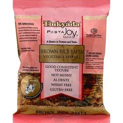 Tinkyada Pasta Joy Ready Brown Rice Pasta Vegetable Spirals Bag - 12 Oz