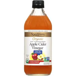 Spectrum Organic Vinegar Apple Cider Unfiltered - 16 Fl. Oz.