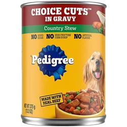 Pedigree Choice Cuts In Gravy Country Stew Flavor Adult Canned Soft Wet Dog Food - 13.2 Oz