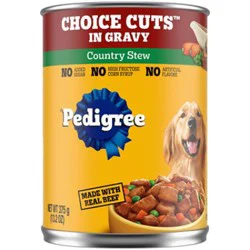 Pedigree Choice Cuts In Gravy Country Stew Flavor Adult Canned Soft Wet Dog Food - 13.2 Oz