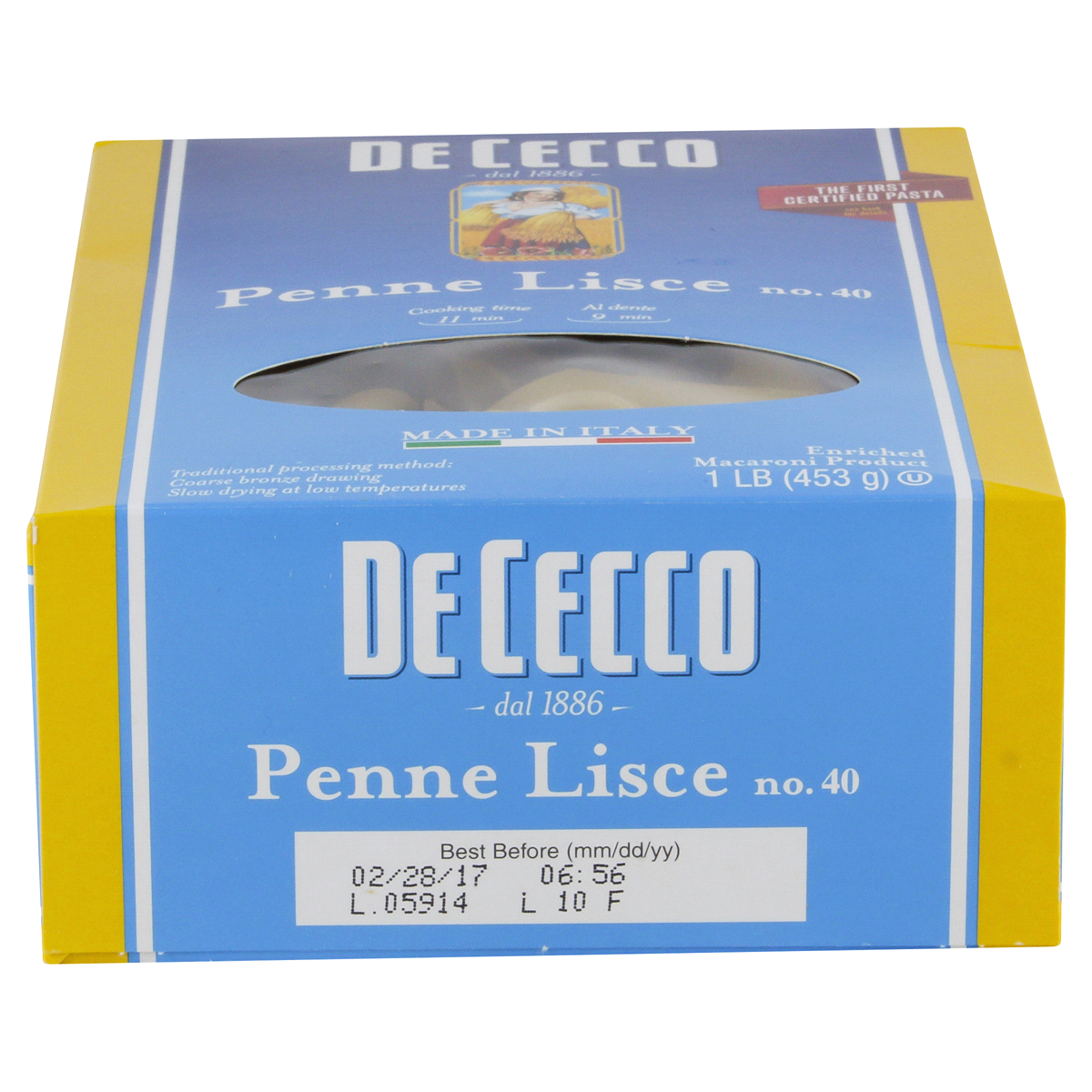 slide 6 of 6, De Cecco Penne Pasta, 16 oz