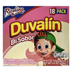 Duvalin Flavored Candy Strawberry And Vanilla Box 10 Count - 9.52 Oz