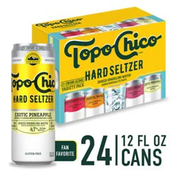 Topo Chico Hard Seltzer Variety Pack Hard Seltzer 4.7% Abv Cans - 24-12 Fl. Oz.