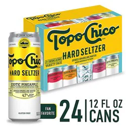 Topo Chico Hard Seltzer Variety Pack Hard Seltzer 4.7% Abv Cans - 24-12 Fl. Oz.
