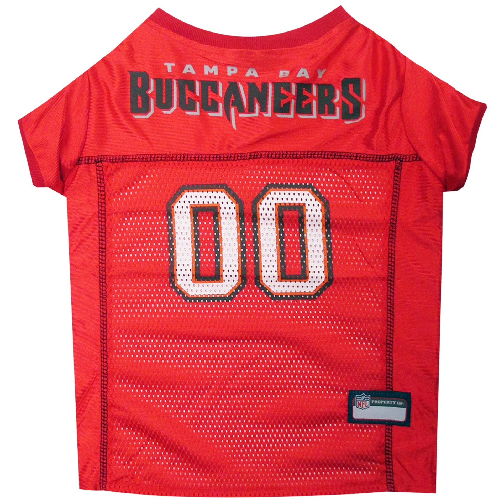 slide 1 of 1, Pets First Tampa Bay Buccaneers NFL Mesh Pet Jersey, MED