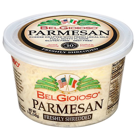 slide 1 of 11, Belgioioso Freshly Shredded Parmesan Cheese Cup - 5 Oz, 5 oz