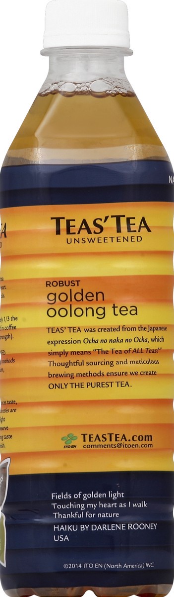 slide 2 of 3, Teas Tea Unsweetened Oolong Tea Robust Golden - 16.9 Fl. Oz., 16.9 fl oz