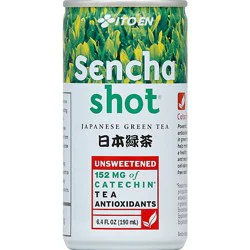 Ito En Sencha Shot Green Tea Japanese Unsweetened - 6.4 Fl. Oz.