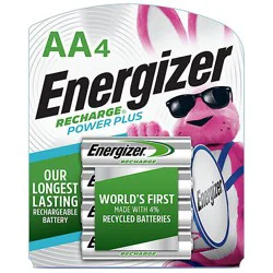 Energizer Power Plus Rechargeable Aa Batteries - 4 Count